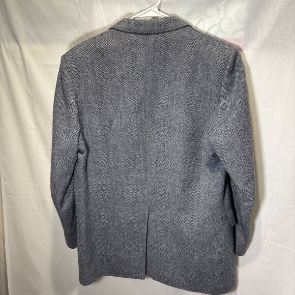 Donegal Mist Men's Sport Coat 42L Handwoven Cashmere Mohair Wool Herringbone - Picture 7 of 16